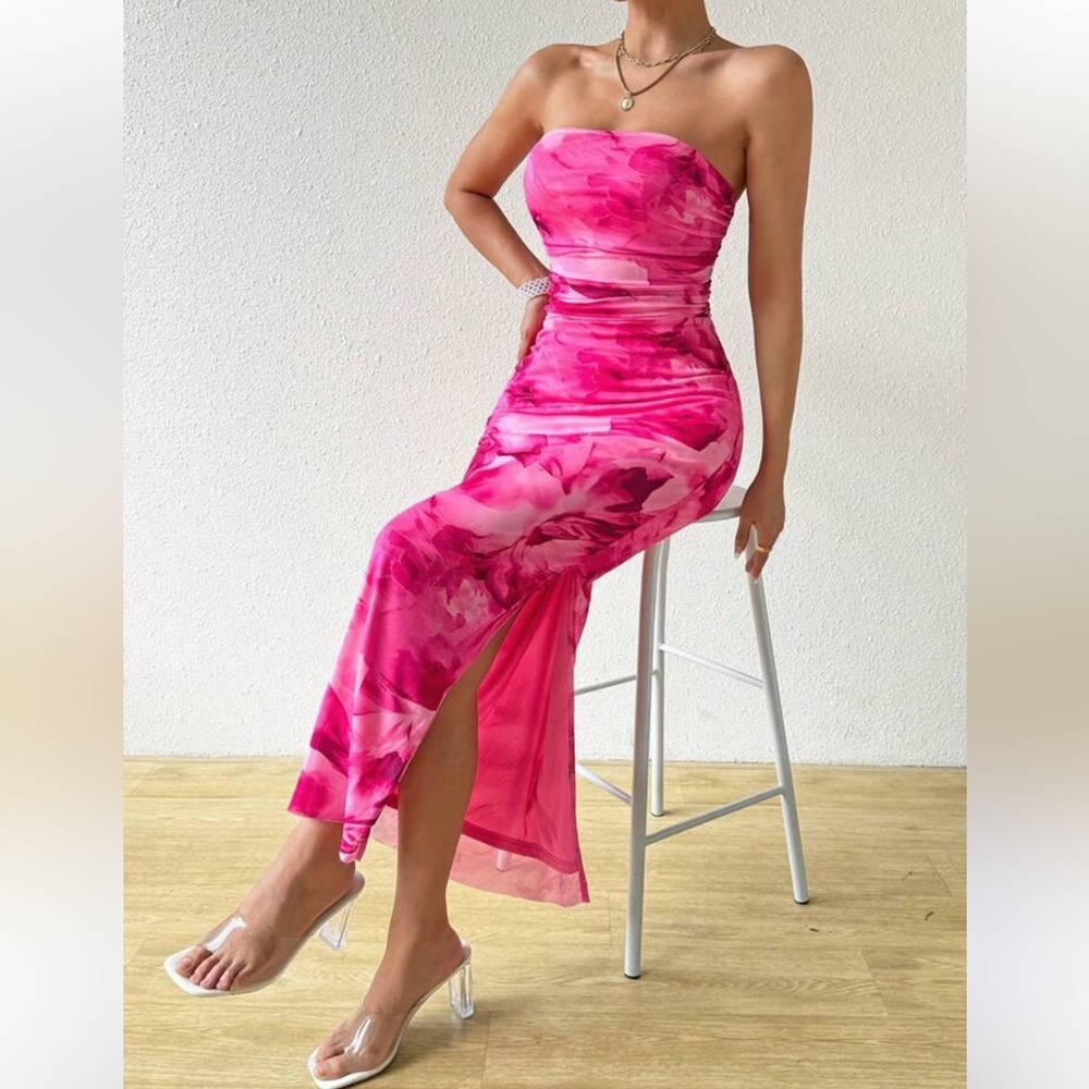 Mesh Floral Dress
